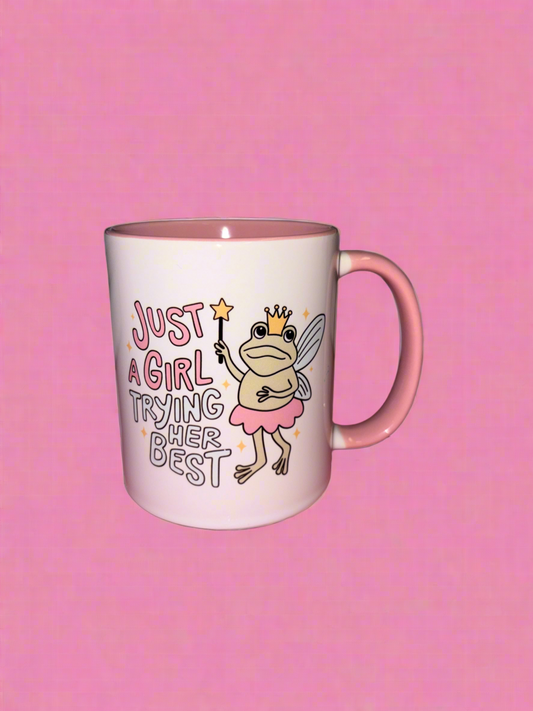 Just a girl trying her best mug💕