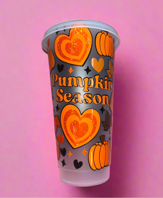 Pumpkin season cold cup🎃