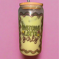 Matcha latte girly glass can🍵