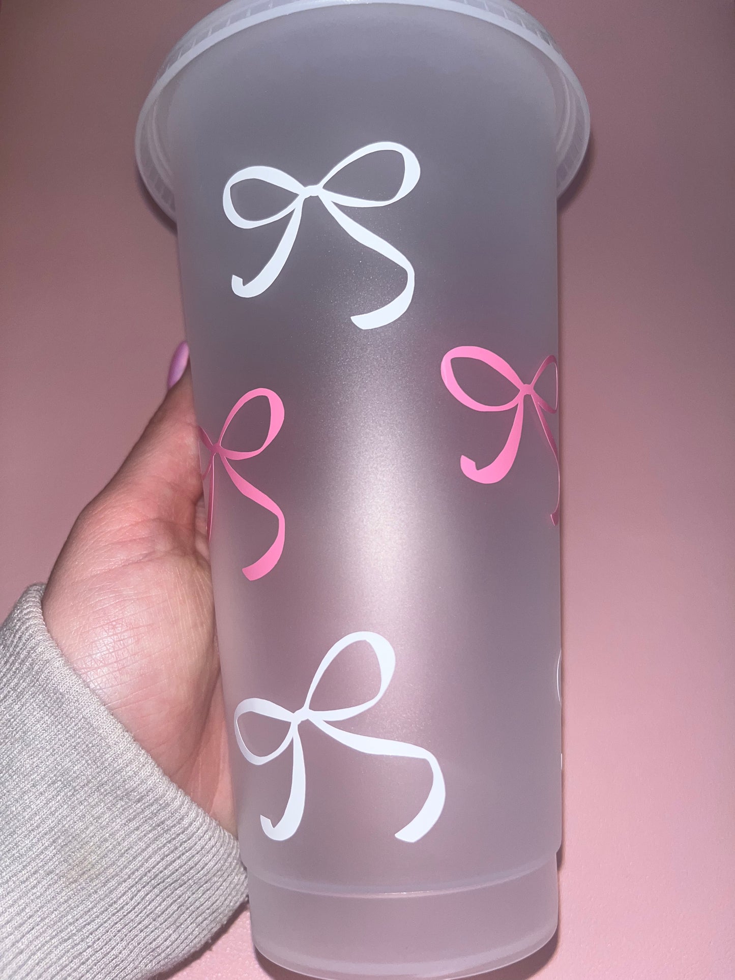 Bow Theme Cold Cup 🎀💞