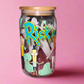 Rick and Morty glass can✨