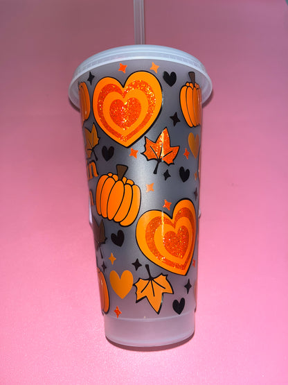 Pumpkin season cold cup🎃🍂