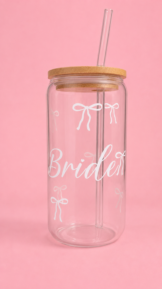 Bride glass can🎀💍