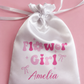 Flower girl personalised satin bag💕🌸