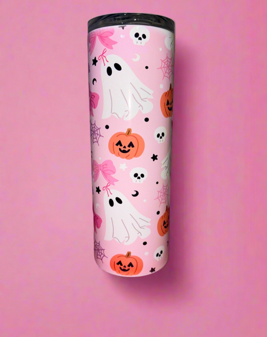 Cute ghost 20oz skinny tumbler👻🎀