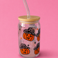 Cowboy pumpkin glass can🎃🤠