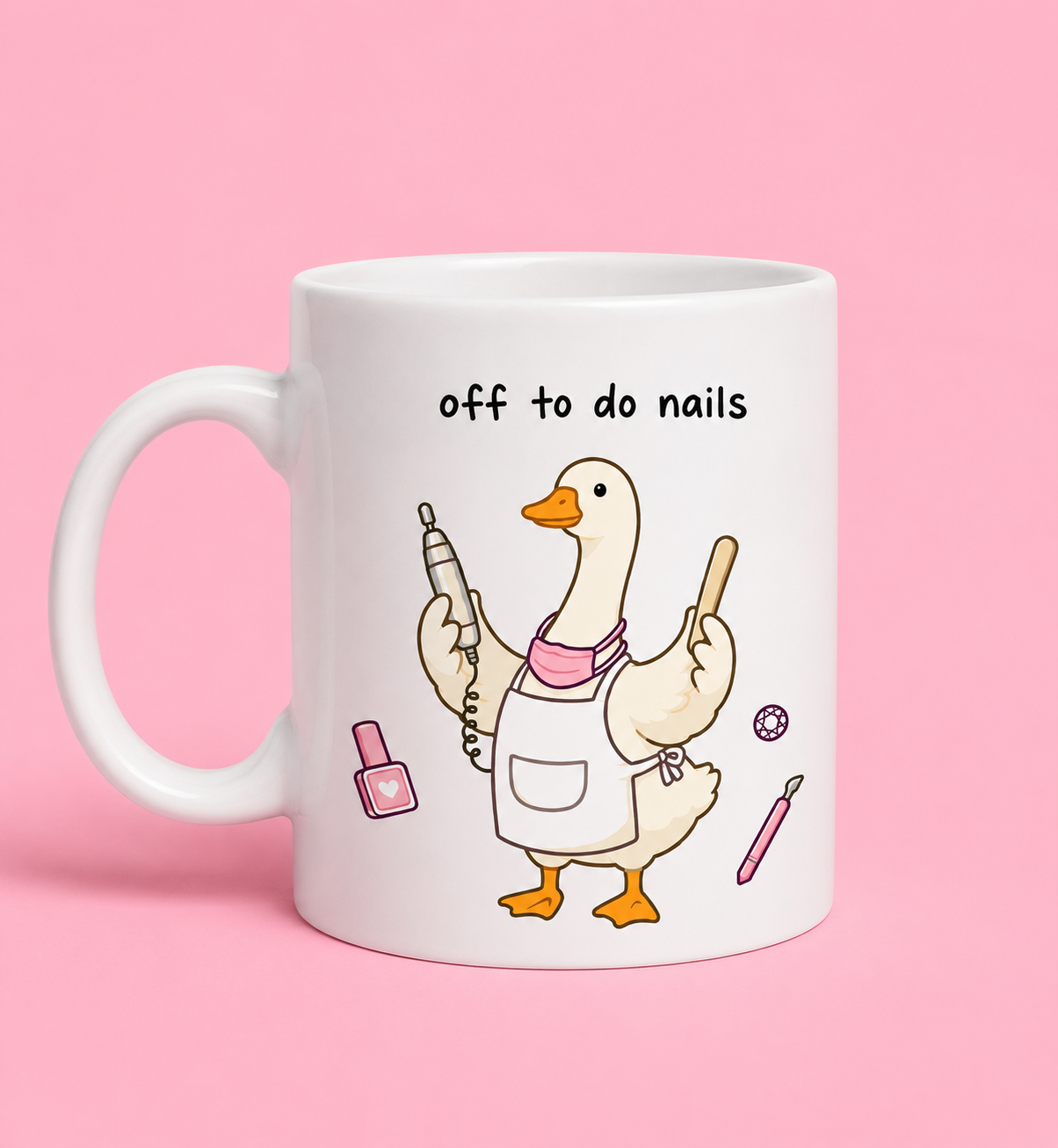 Off to do nails mug💅🏼