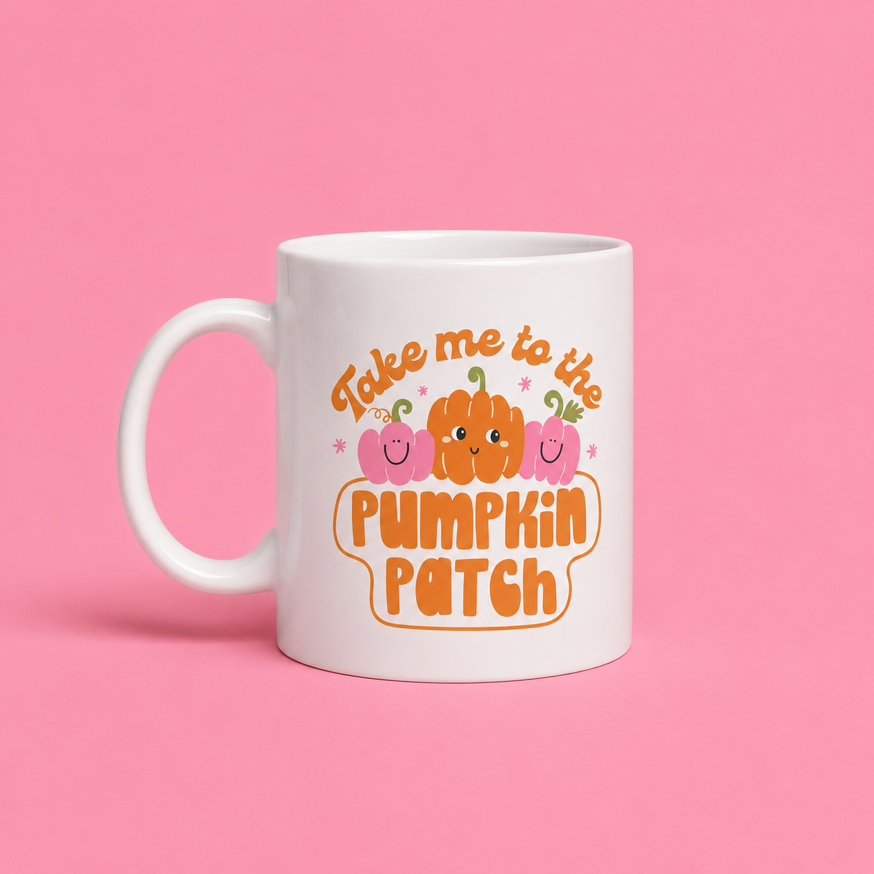 Take me to the pumpkin patch mug🎃💕