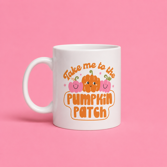 Take me to the pumpkin patch mug🎃💕