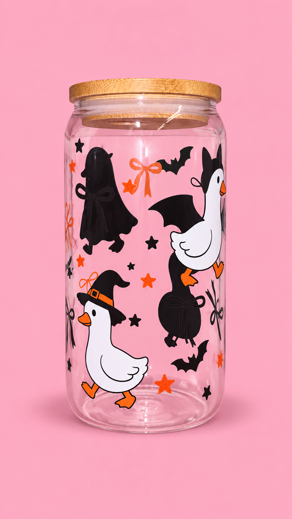 Halloween goose glass can🎃🪿