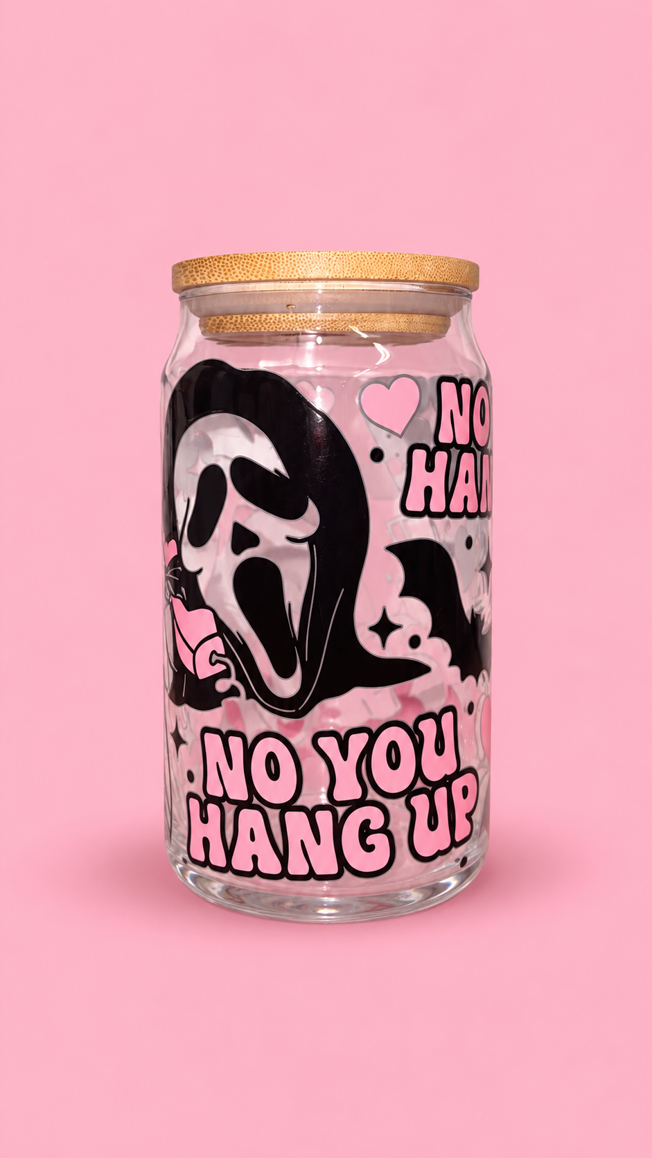 No you hang up glass can💕