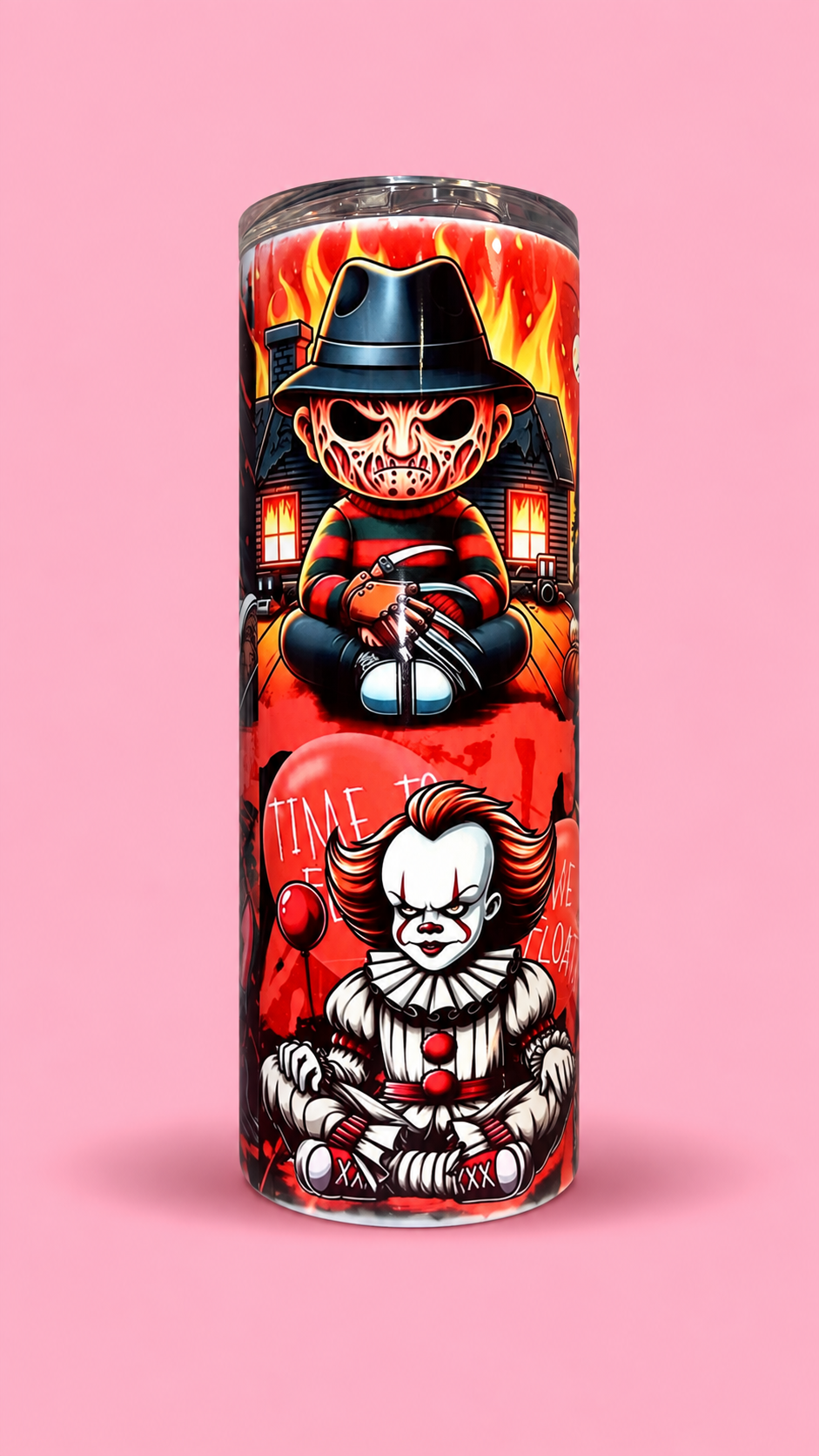 Horror movie theme 20oz skinny tumbler