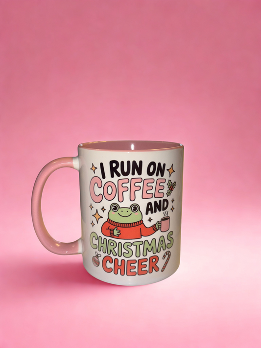 Coffee and Christmas cheer mug🐸