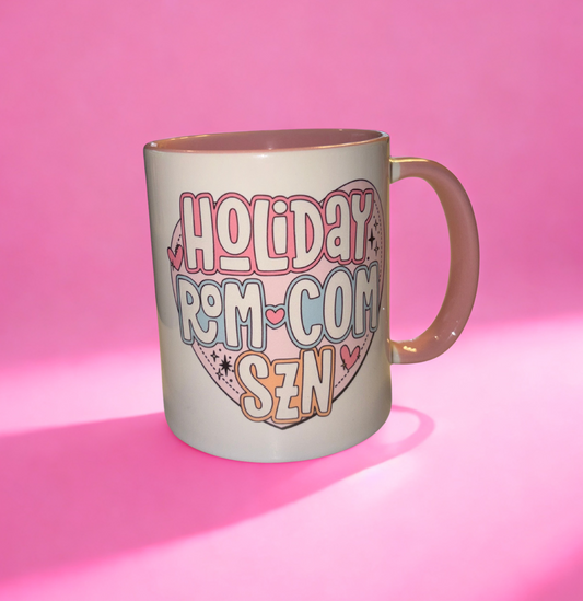 Holiday rom com szn mug💗