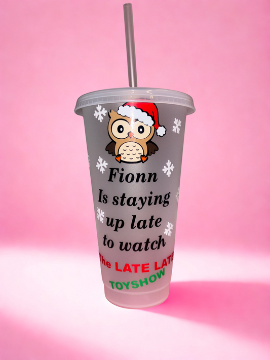 Late late toy show cold cup🦉🎄