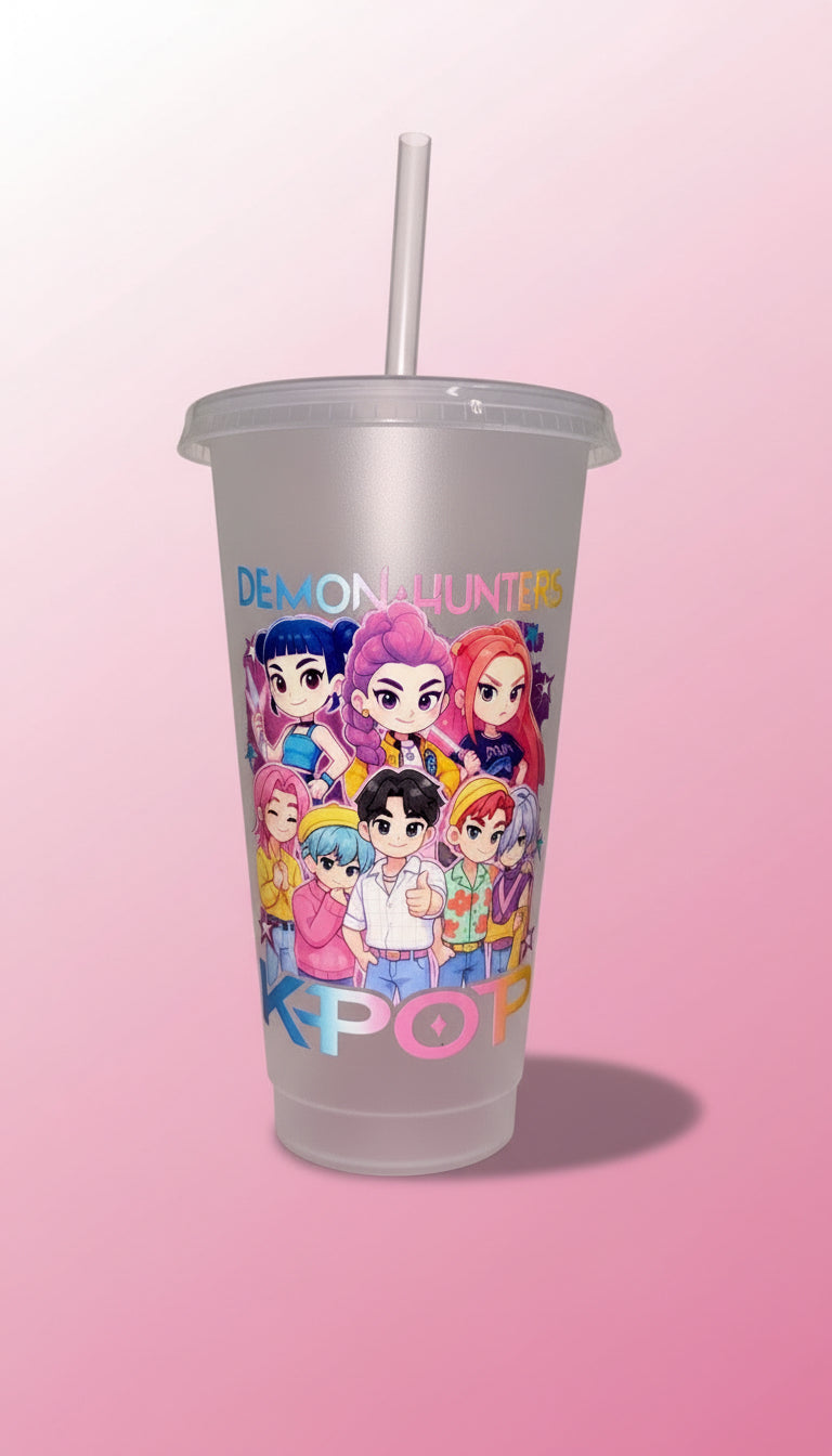 Kpop demon hunters cold cup💕