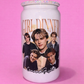 Conrad fisher girl dinner white glitter 16oz glass can✨