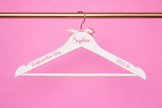 Confirmation/ first holy communion personalised hanger💗