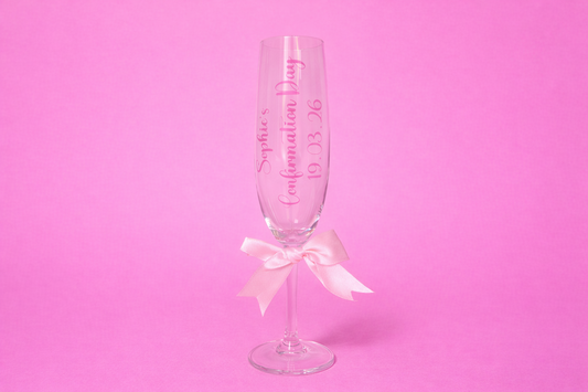Confirmation/ First holy communion personalised champagne flute🎀