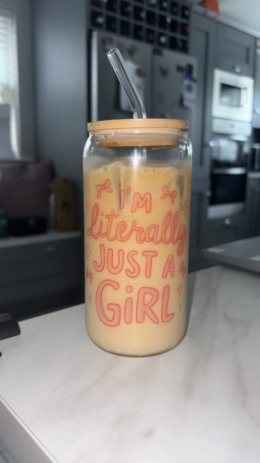 I’m literally just a girl glass can🎀