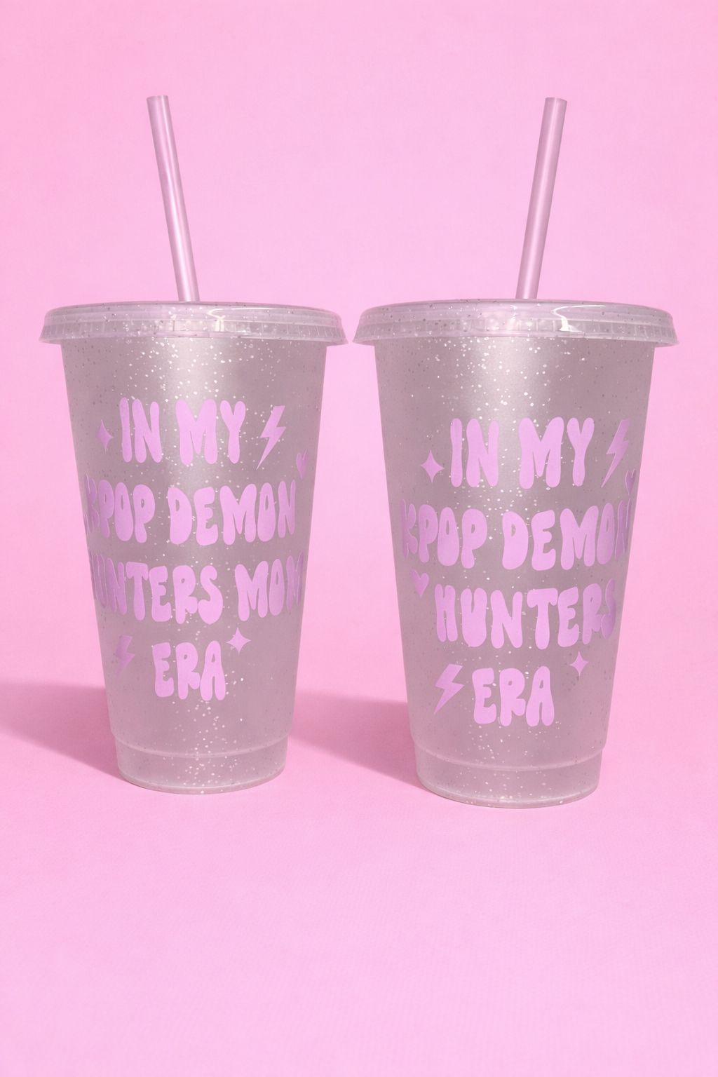 In my Kpop demon hunters era mom and mini matching cup✨💕
