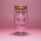 Happy Mother’s Day glass can💗💕