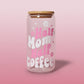 Half mom half coffee glass can☕️💗