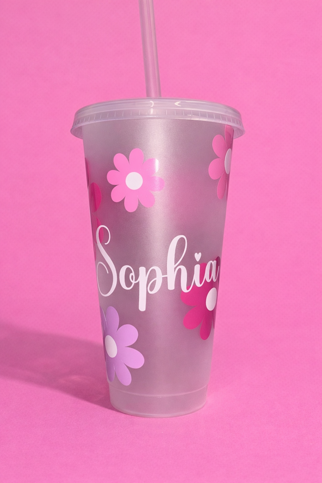 Cute flower cold cup🌸💕