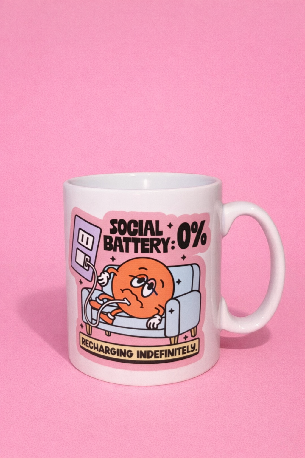 Social battery 0% mug🪫✨