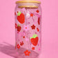 Berry and Bows glass can🍓🎀