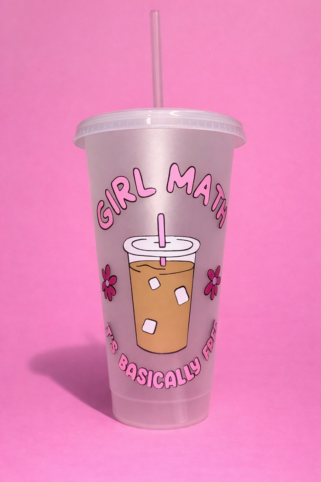 Girl Math iced coffee cold cup🧊☕️